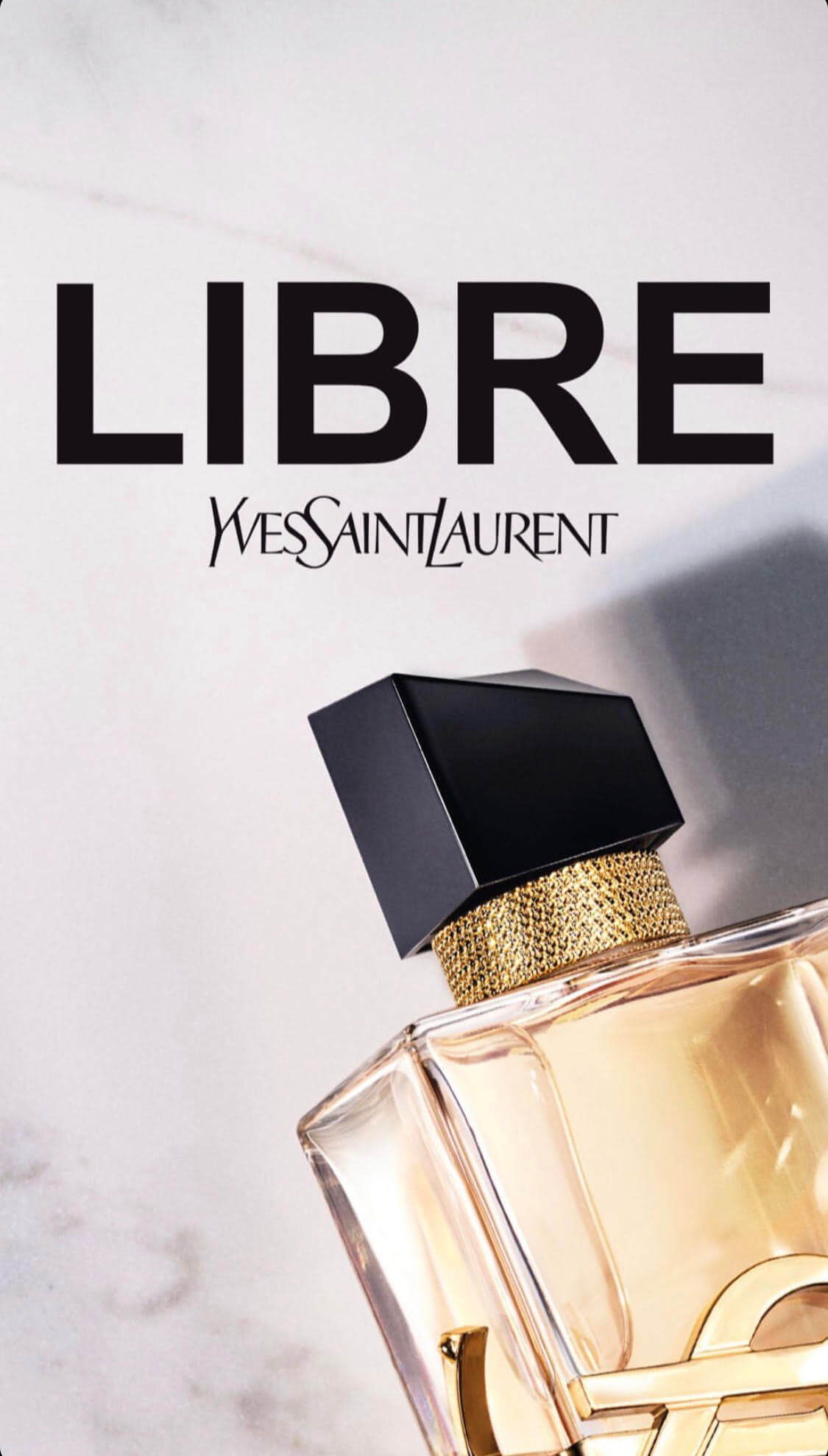 Affiche publicitaire parfum Libre YSL