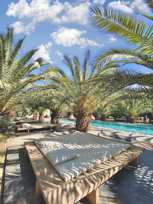 Piscine d'une location de villa à Marrakech