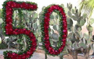 50 ans de mariage célébré dans un location de villa à Marrakech