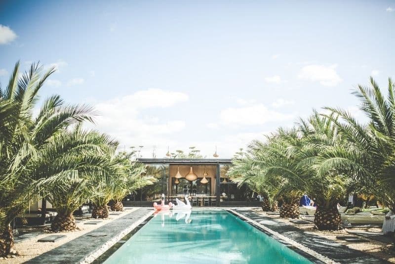 vue sur piscine à Villa Taj Marrakech