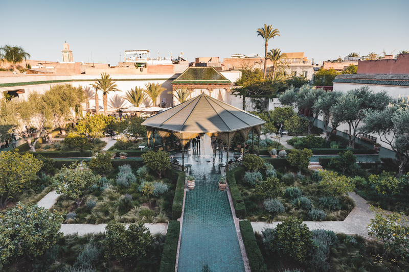 Vue sur le Jardin Secret de Marrakech