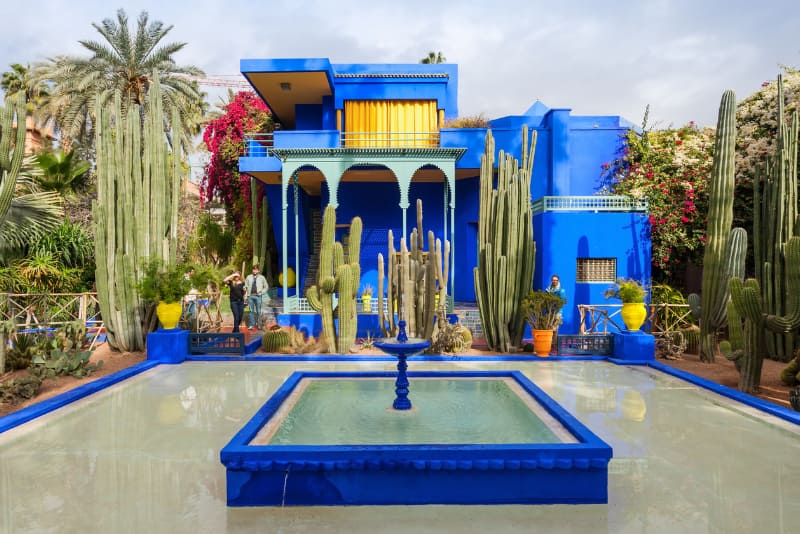 le jardin majorelle redecoree par yves saint laurent a marrakech