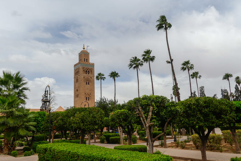 La Mosquée Koutoubia et ses jardins