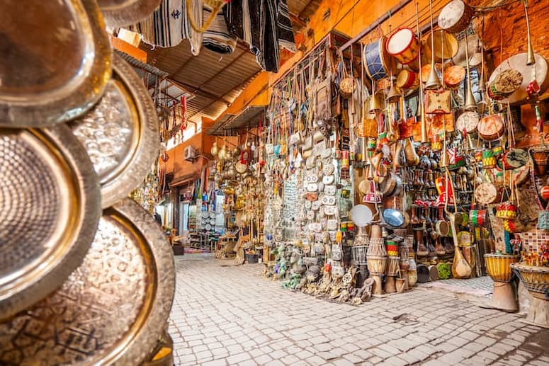 Souvenirs du souk de Marrakech