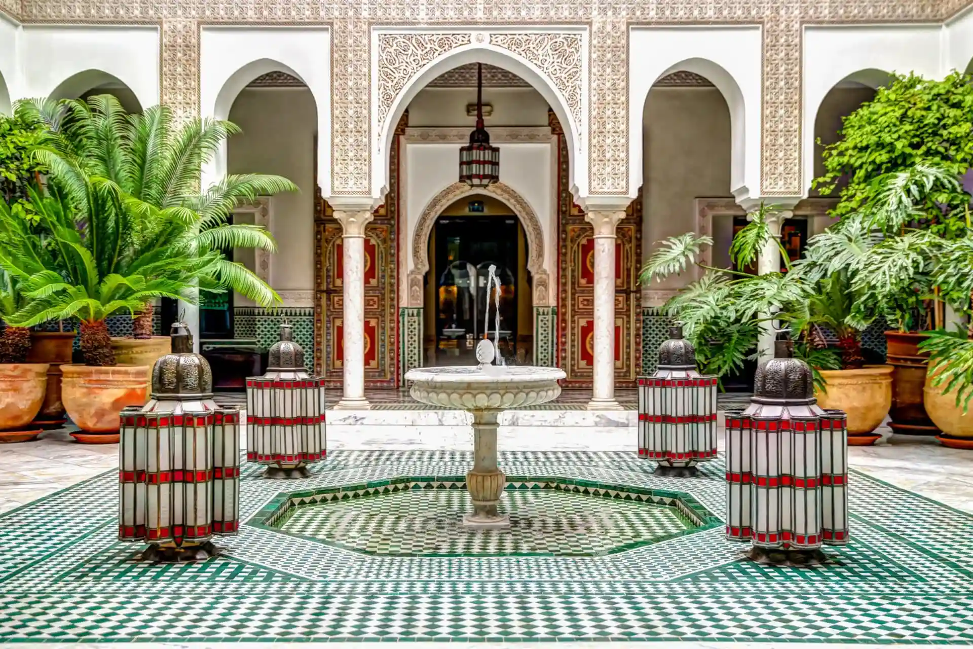 Image de l’intérieur du prestigieux hôtel Mamounia