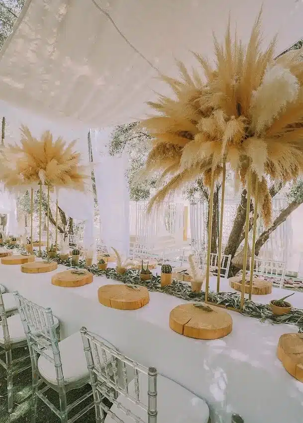 Decoration table bohème mariage Marrakech